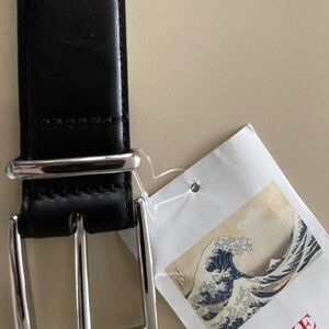 NWT Black Leather Men's Belt